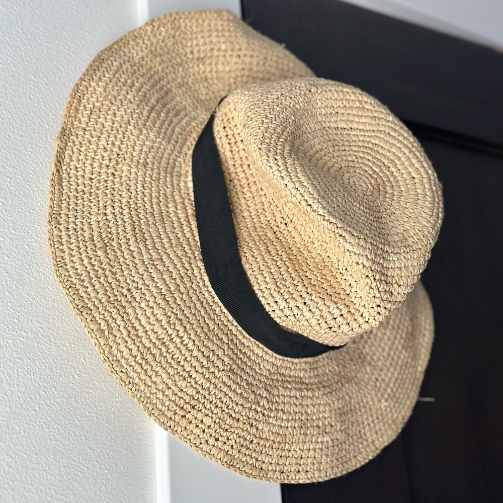 JCREW Wide-brim packable straw hat - Picture 5 of 7